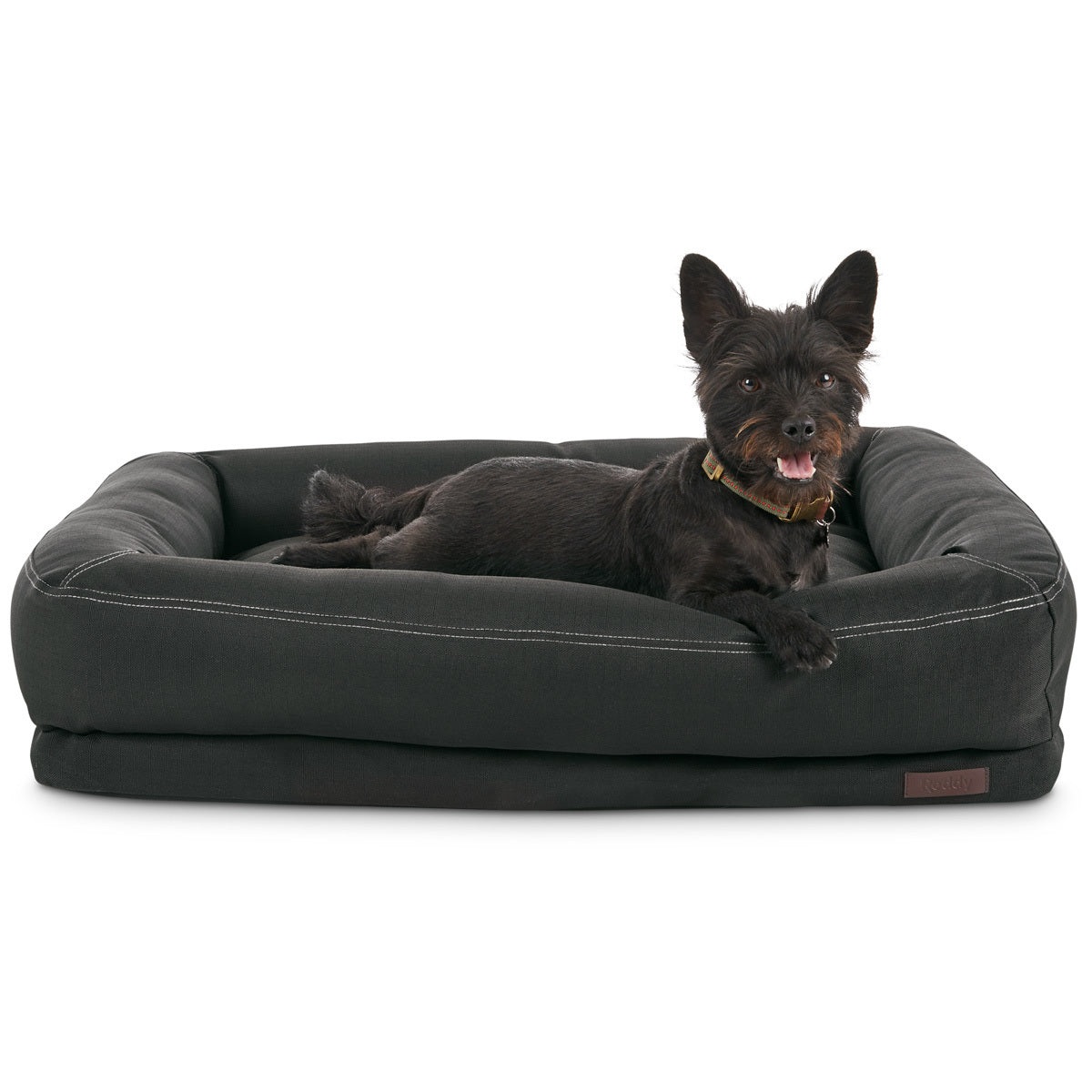 Reddy Cama Rectangular Resistente con Bordes Elevados Color Negro para Perro, X-Grande