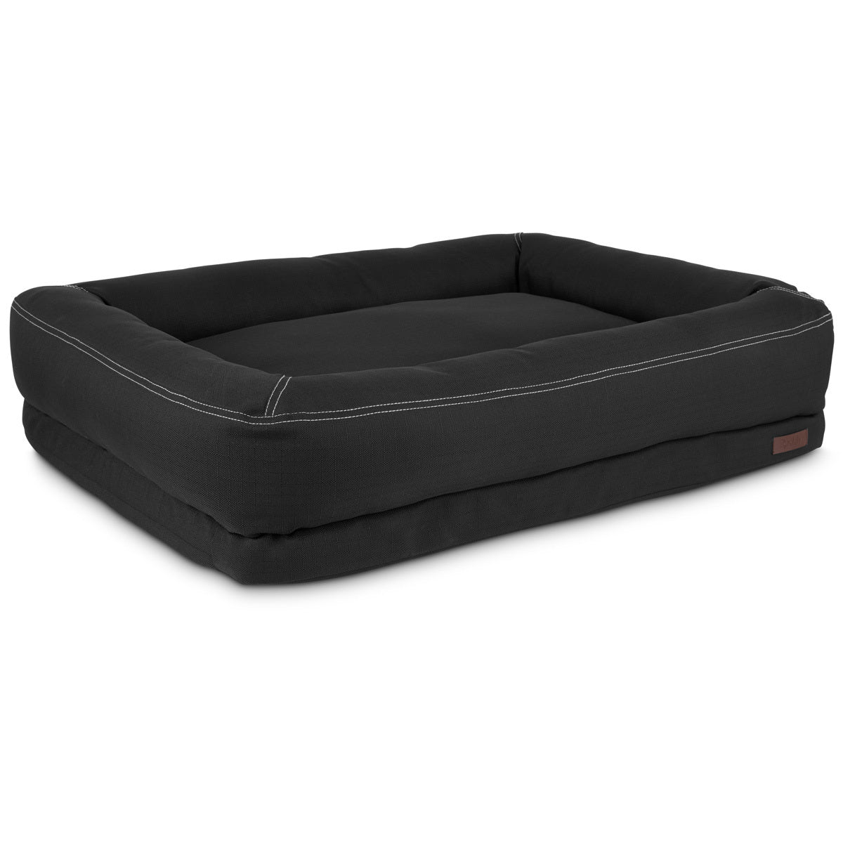 Reddy Cama Rectangular Resistente con Bordes Elevados Color Negro para Perro, X-Grande