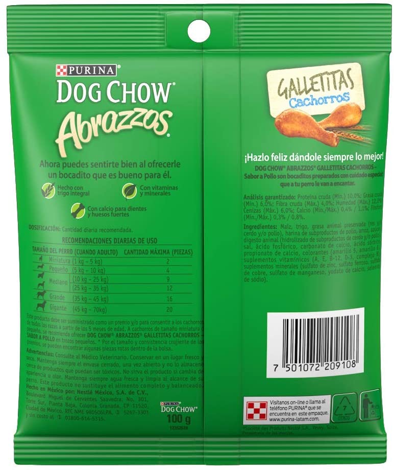 Dog Chow Puppy Galleta De Pollo 100g